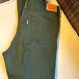 Levi’s 720 High Rise Supper Skinny Jeans, Size w32, Dark Green color